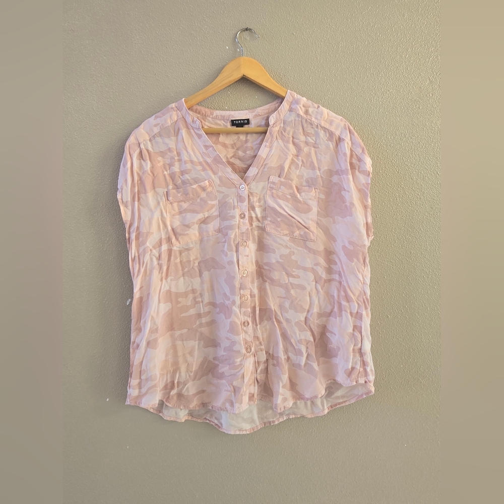 Pink camo Blouse.